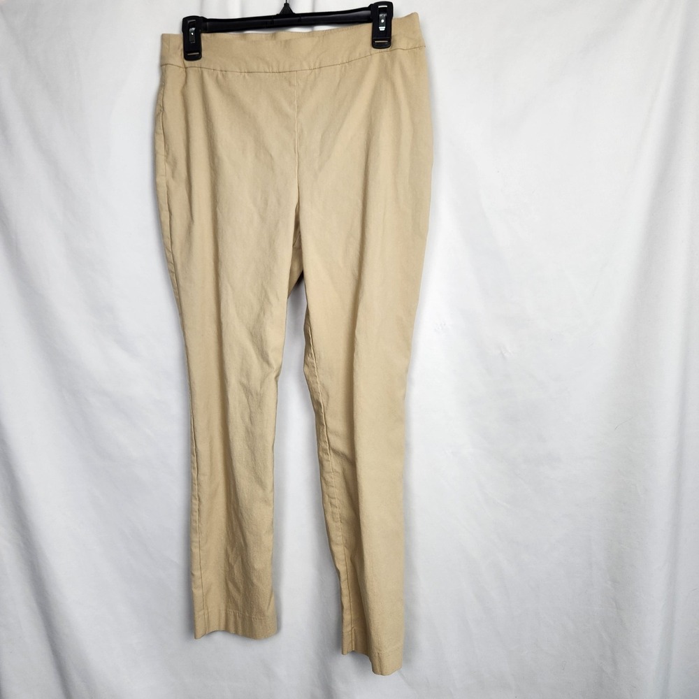 Chico's Womens Pull On Pants‎ Stretch Khaki Ankle Size .5R US Size 6R